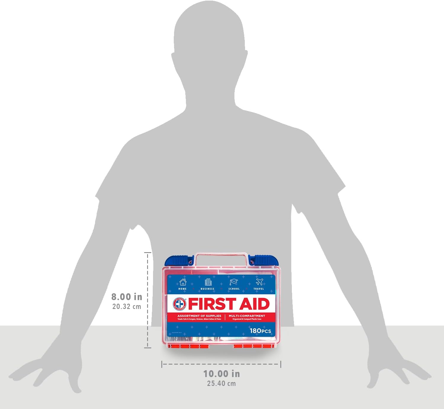 Be Smart Get Prepared 180 Pc First Aid Kit Home, Car, Office, Outdoor, FSA - Image 8